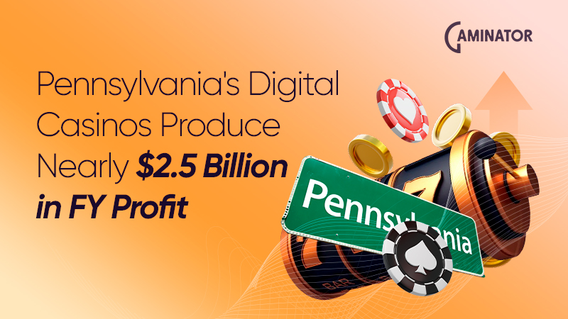 Online casino revenue in Pennsylvania: 2024/25 FY